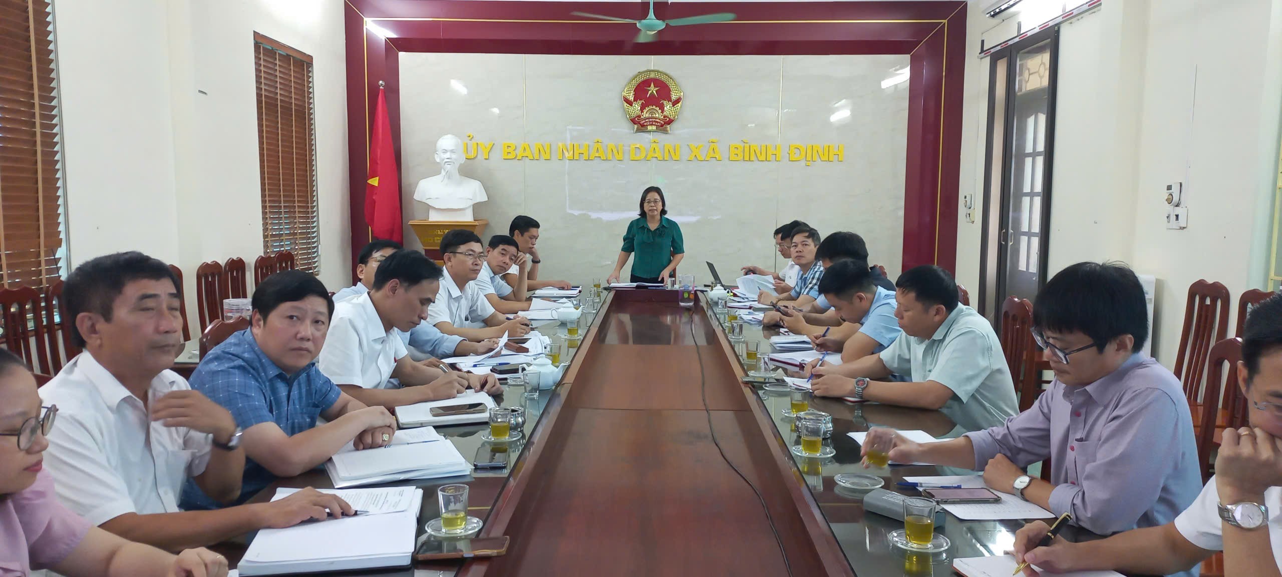 Đảng ủy xã Bình Định tổ chức hội nghị ban thường vụ mở rộng cho ý kiến một số nội dung quan trọng