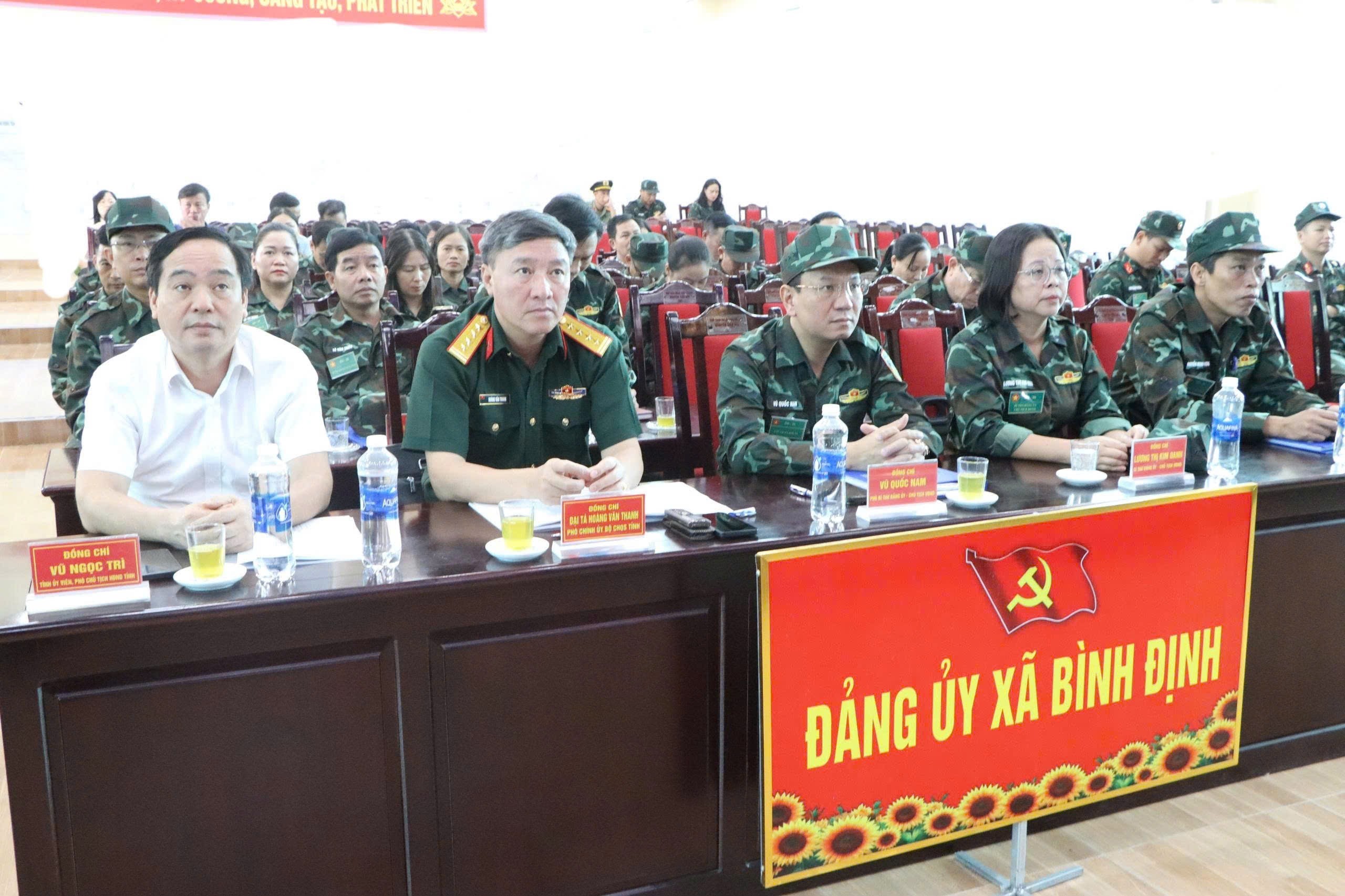Xã Bình Định khai mạc diễn tập chiến đấu phòng thủ xã năm 2026