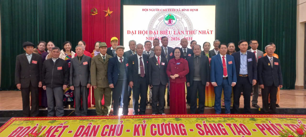Hội Người cao tuổi xã Bình Định tổ chức Đại hội đại biểu lần thứ I,  nhiệm kỳ 2026 - 2031