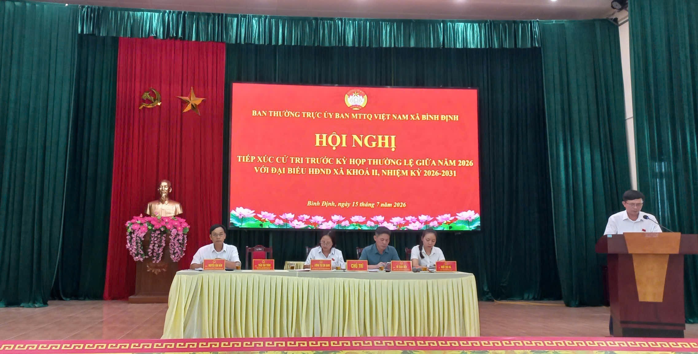 HĐND xã Bình Định tiếp xúc cử tri trước Kỳ họp thường lệ  giữa năm 2026