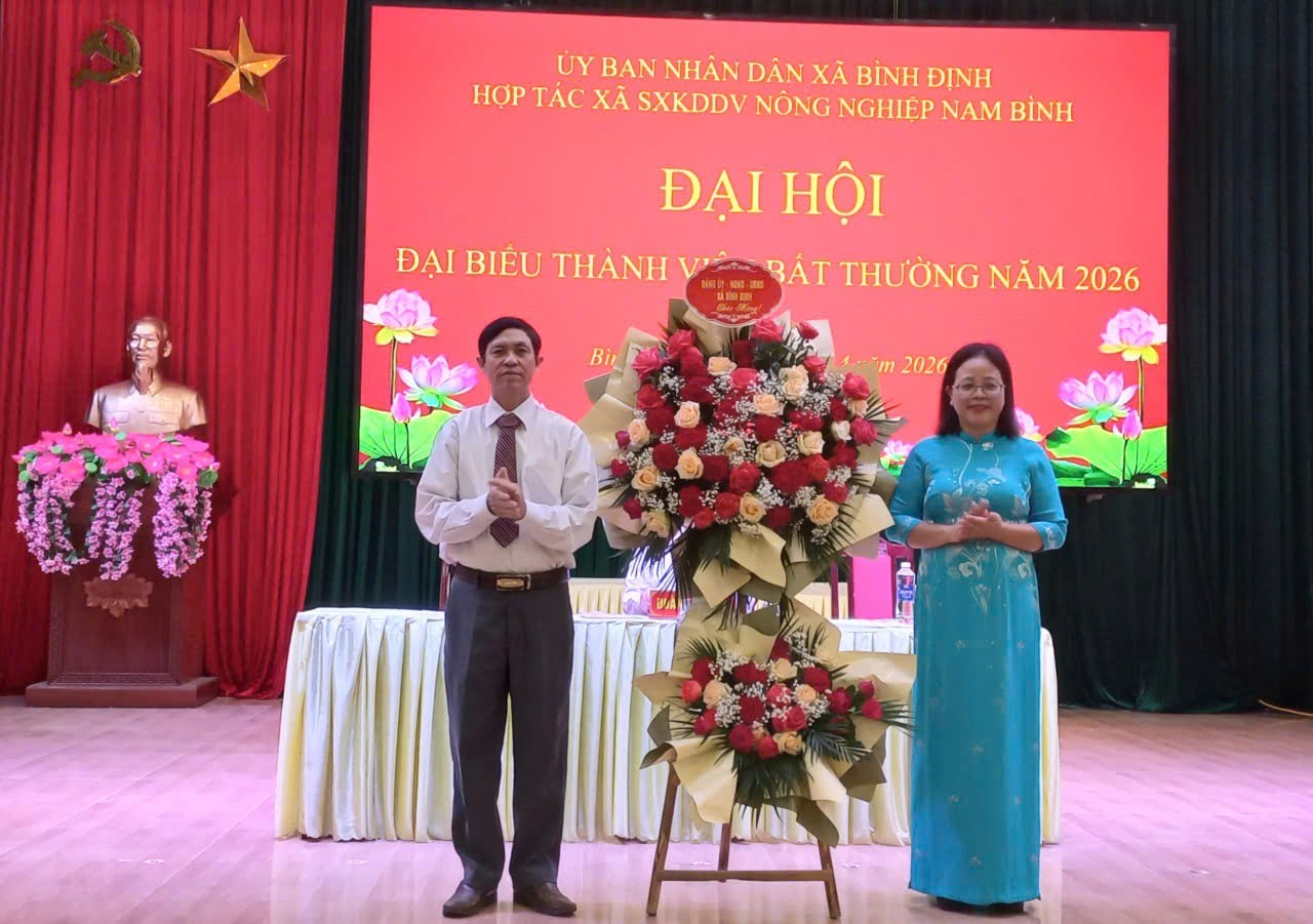 Các hợp tác xã nông nghiệp trên địa bàn xã tổ chức Đại hội đại biểu thành viên bất thường năm 2026
