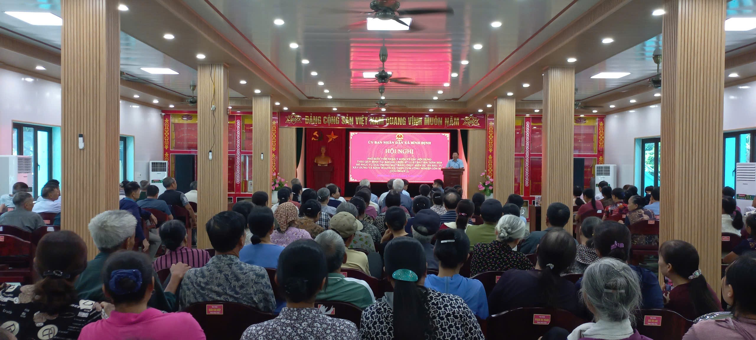 Bình Định tổ chức hội nghị phổ biến, tiếp nhận ý kiến về công tác giải phóng mặt bằng Cụm công nghiệp Cồn Nhất giai đoạn 2