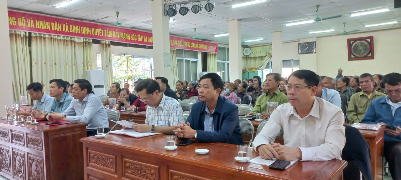 Ban Chỉ đạo Chương trình mục tiêu quốc gia giảm nghèo xã Bình Định tổ chức Hội nghị triển khai các dự án thuộc Chương trình mục tiêu quốc gia giảm nghèo giai đoạn 2021–2025