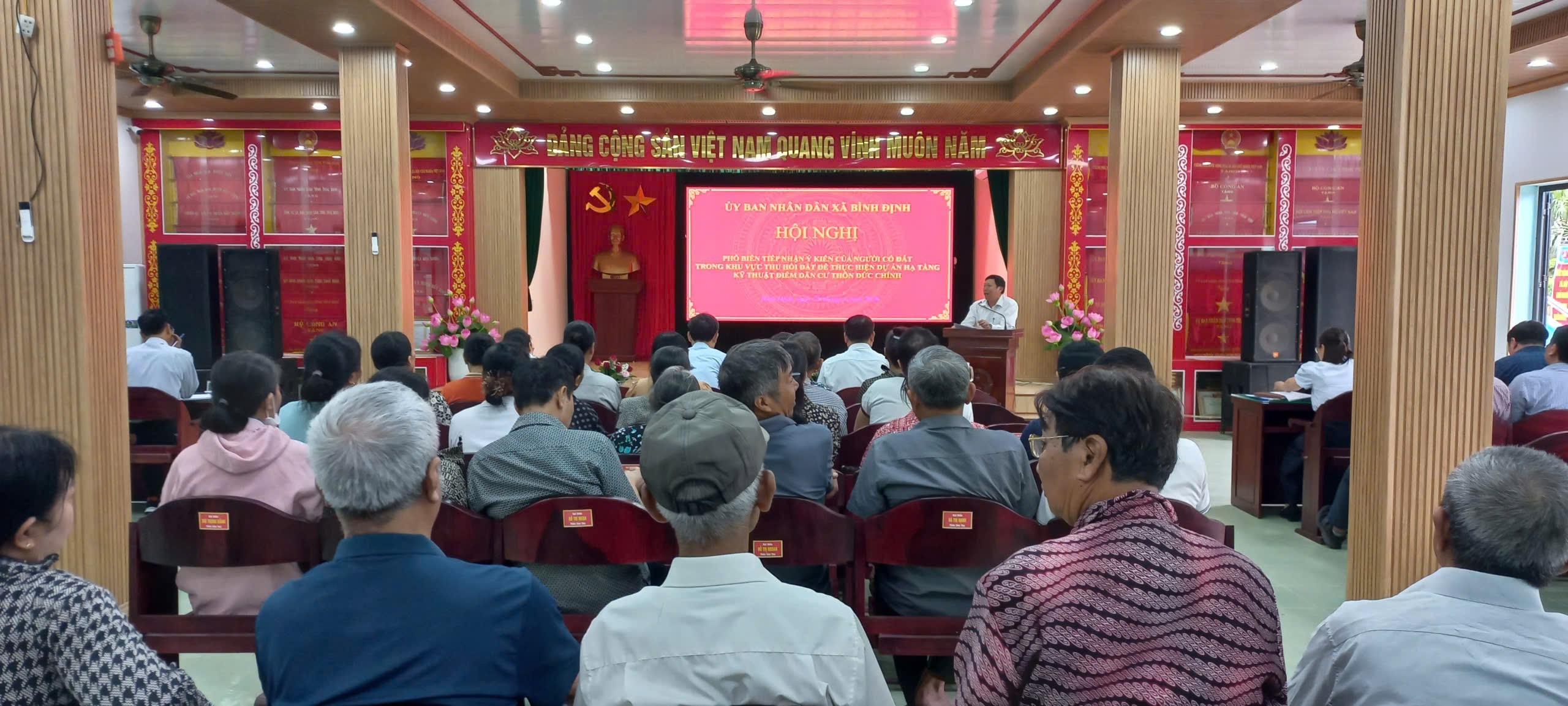 Bình Định: Tổ chức hội nghị tiếp nhận ý kiến người dân về thu hồi đất  thực hiện dự án tại thôn Đức Chính