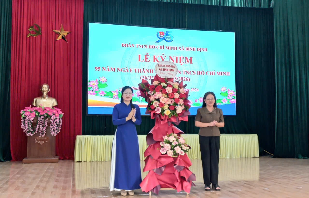 Đoàn Thanh niên xã Bình Định tổ chức lễ kỷ niệm 95 năm Ngày thành lập Đoàn Thanh niên Cộng sản Hồ Chí Minh (26/3/1931 – 26/3/2026)