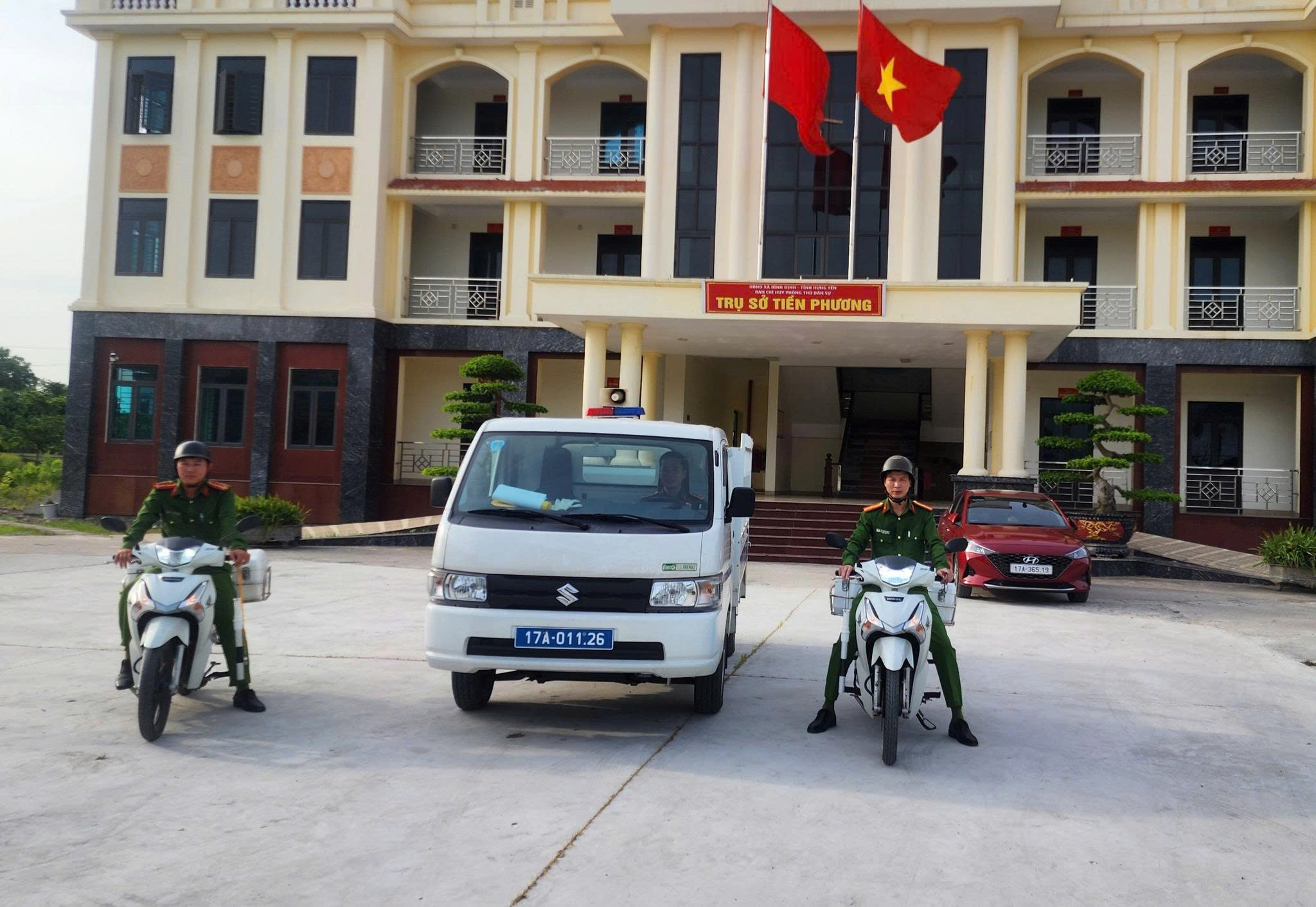 Công an xã Bình Định ra quân tấn công trấn áp tội phạm,  bảo đảm an ninh, trật tự trên địa bàn