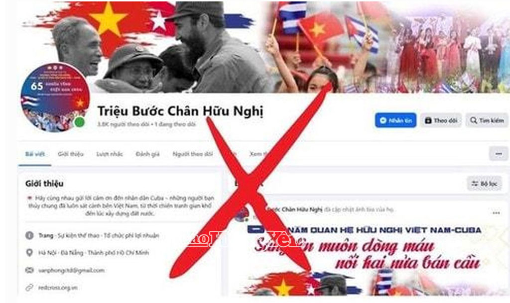 Cảnh báo trang Facebook giả mạo kêu gọi ủng hộ nhân dân Cuba