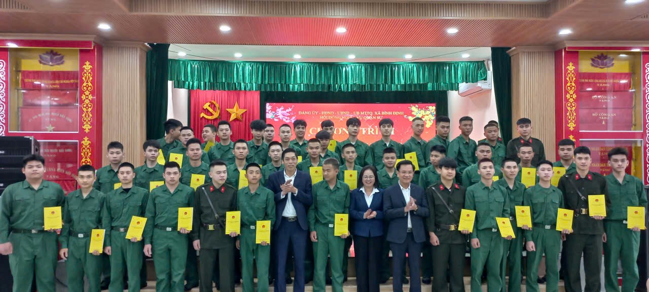 Bình Định tổ chức chương trình gặp mặt, giao lưu nam thanh niên lên đường nhập ngũ năm 2026