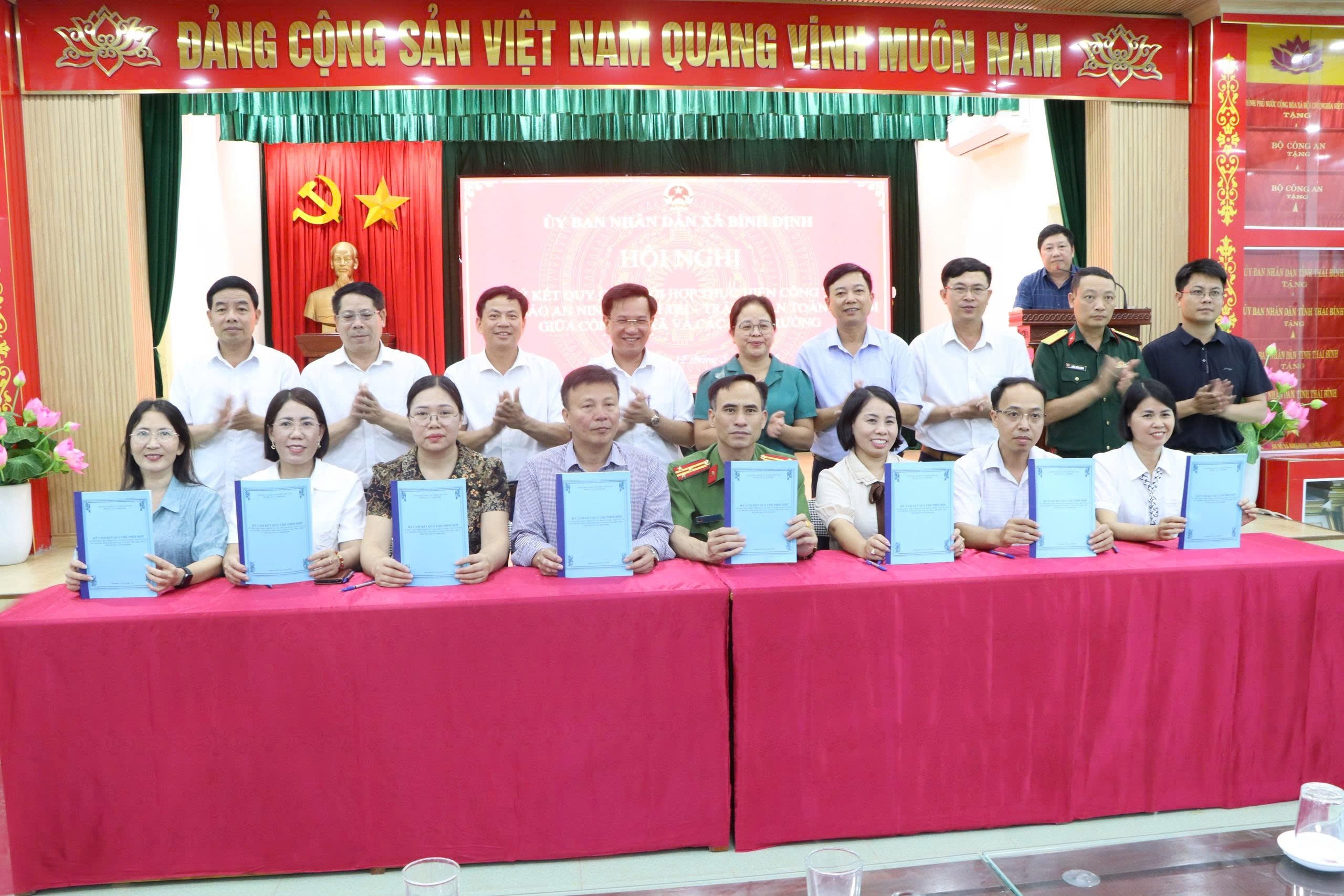 Bình Định: Ký kết quy chế phối hợp trong công tác bảo đảm an ninh trật tự