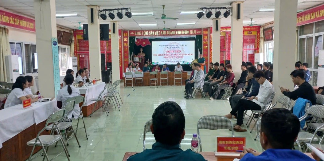 Bình Định tổ chức khám sơ tuyển nghĩa vụ quân sự năm 2026