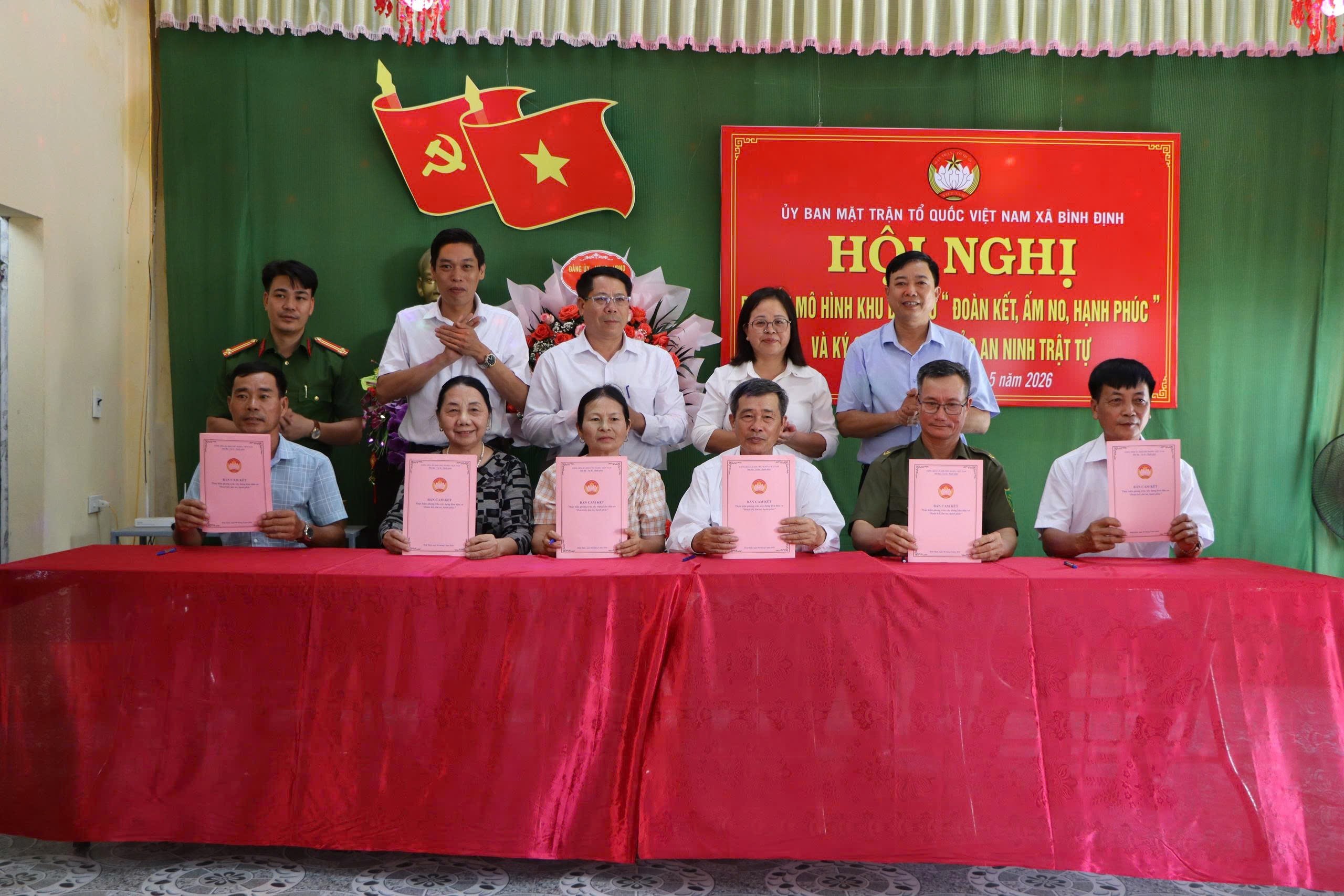 Bình Định ra mắt mô hình khu dân cư “Đoàn kết, ấm no, hạnh phúc” tại thôn Hòa Bình