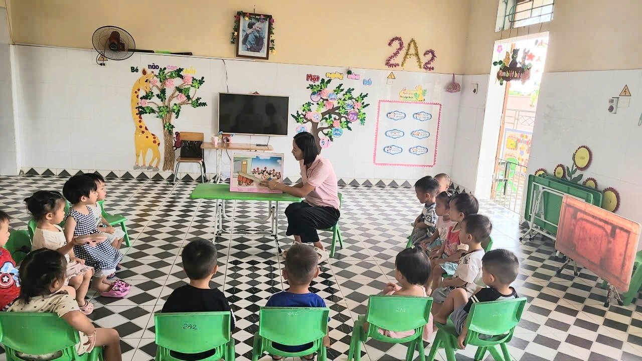 Trường Mầm non Bình Định nâng cao chất lượng chăm sóc giáo dục trẻ