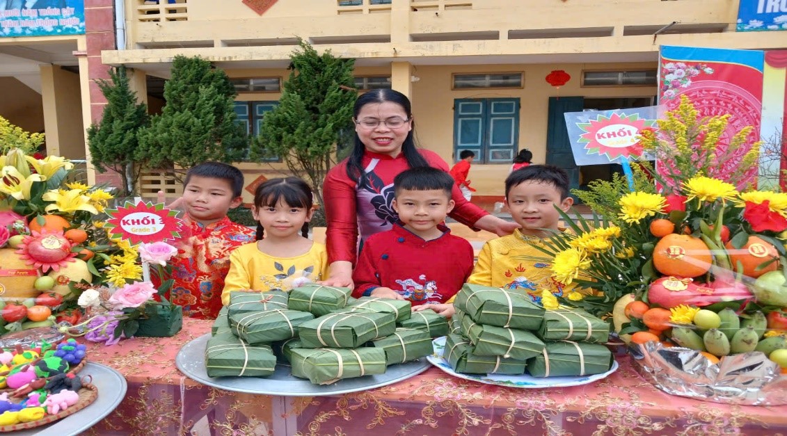 Trường TH&THCS Nam Bình tổ chức hoạt động trải nghiệm với chủ đề “Ngày Tết quê em”