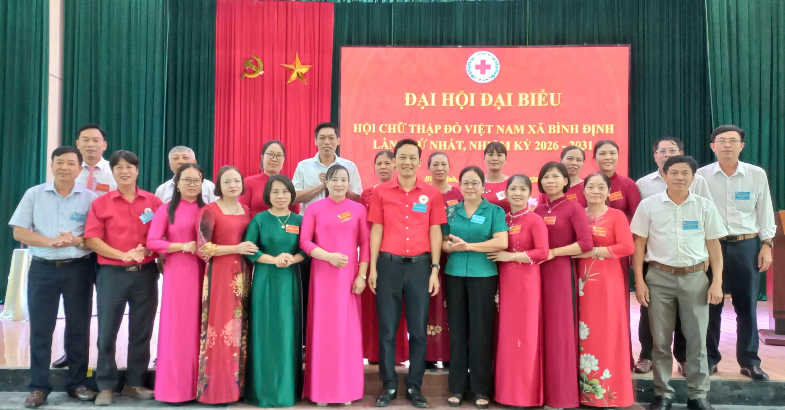 Hội Chữ thập đỏ xã Bình Định tổ chức đại hội đại biểu lần thứ I nhiệm kỳ 2026 - 2031