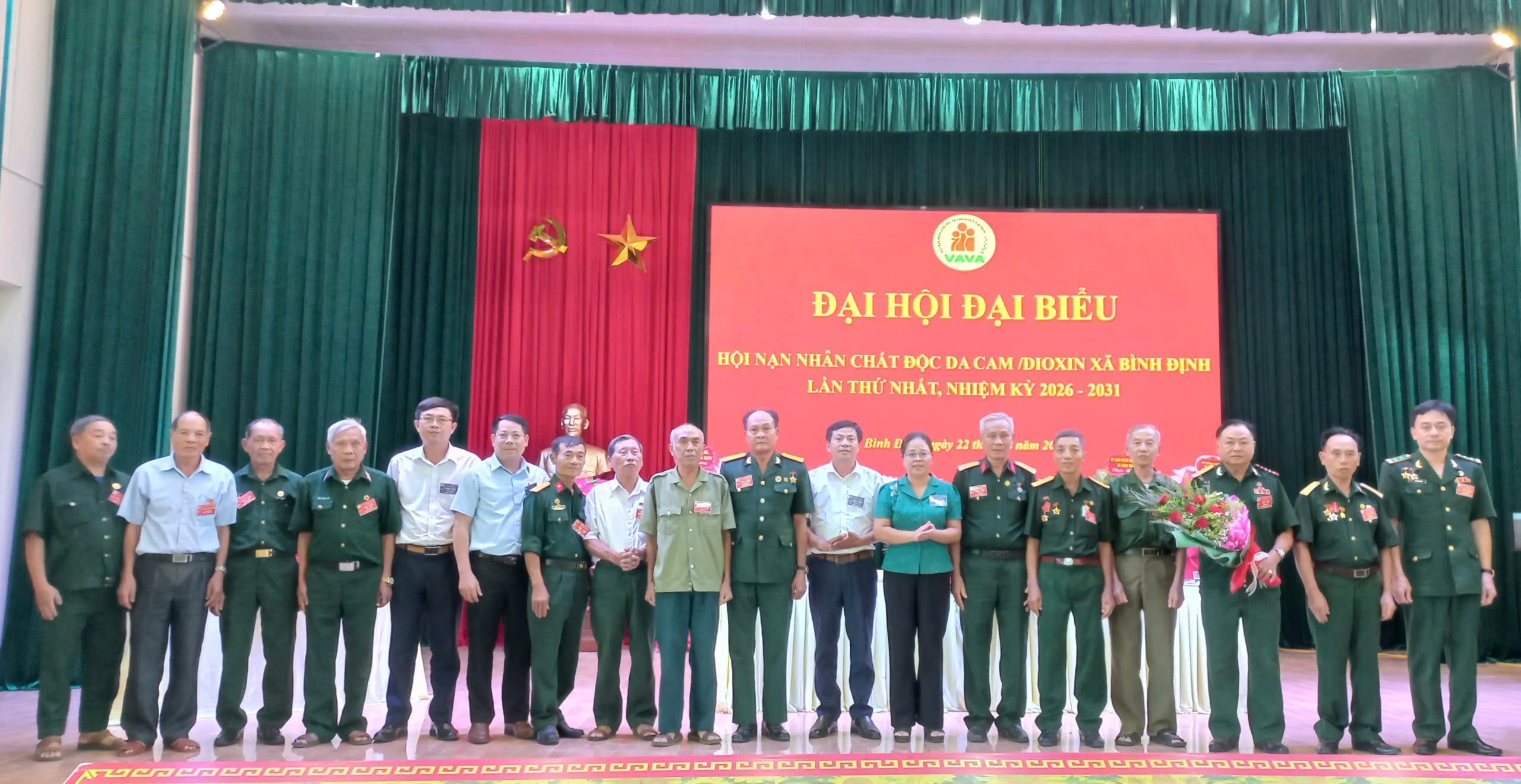 Hội Nạn nhân chất độc da cam/Điôxin xã Bình Định tổ chức Đại hội lần thứ I, nhiệm kỳ 2026 - 2031