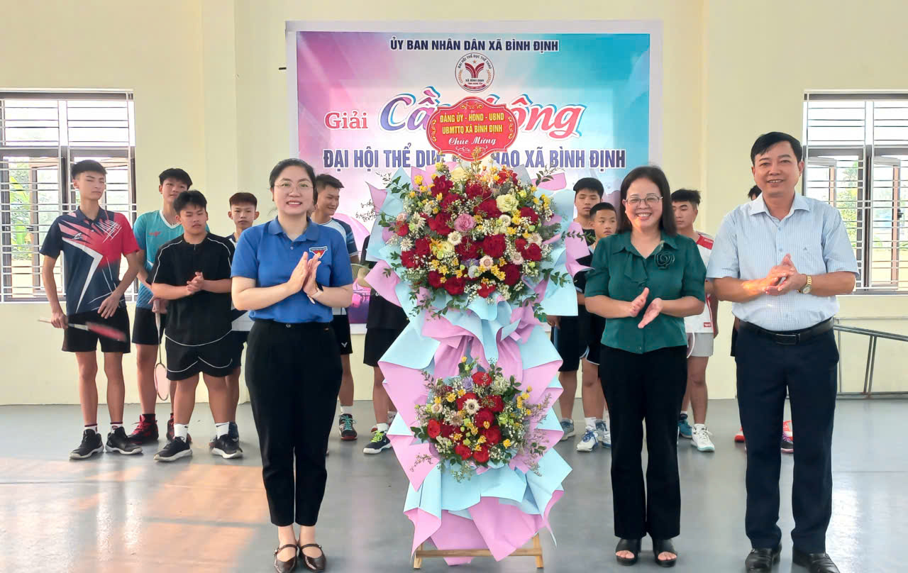 Khai mạc Giải cầu lông xã Bình Định năm 2026 với 8 đôi nam tham gia