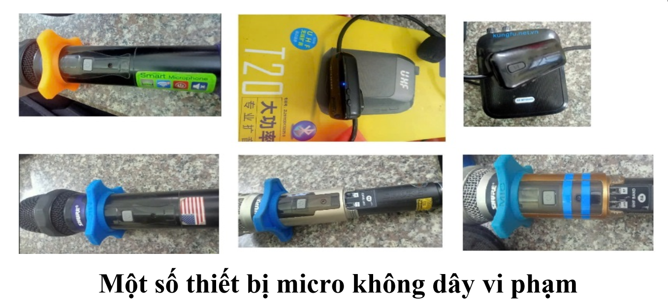 Không sản xuất, kinh doanh, sử dụng Micro không dây sai quy định
